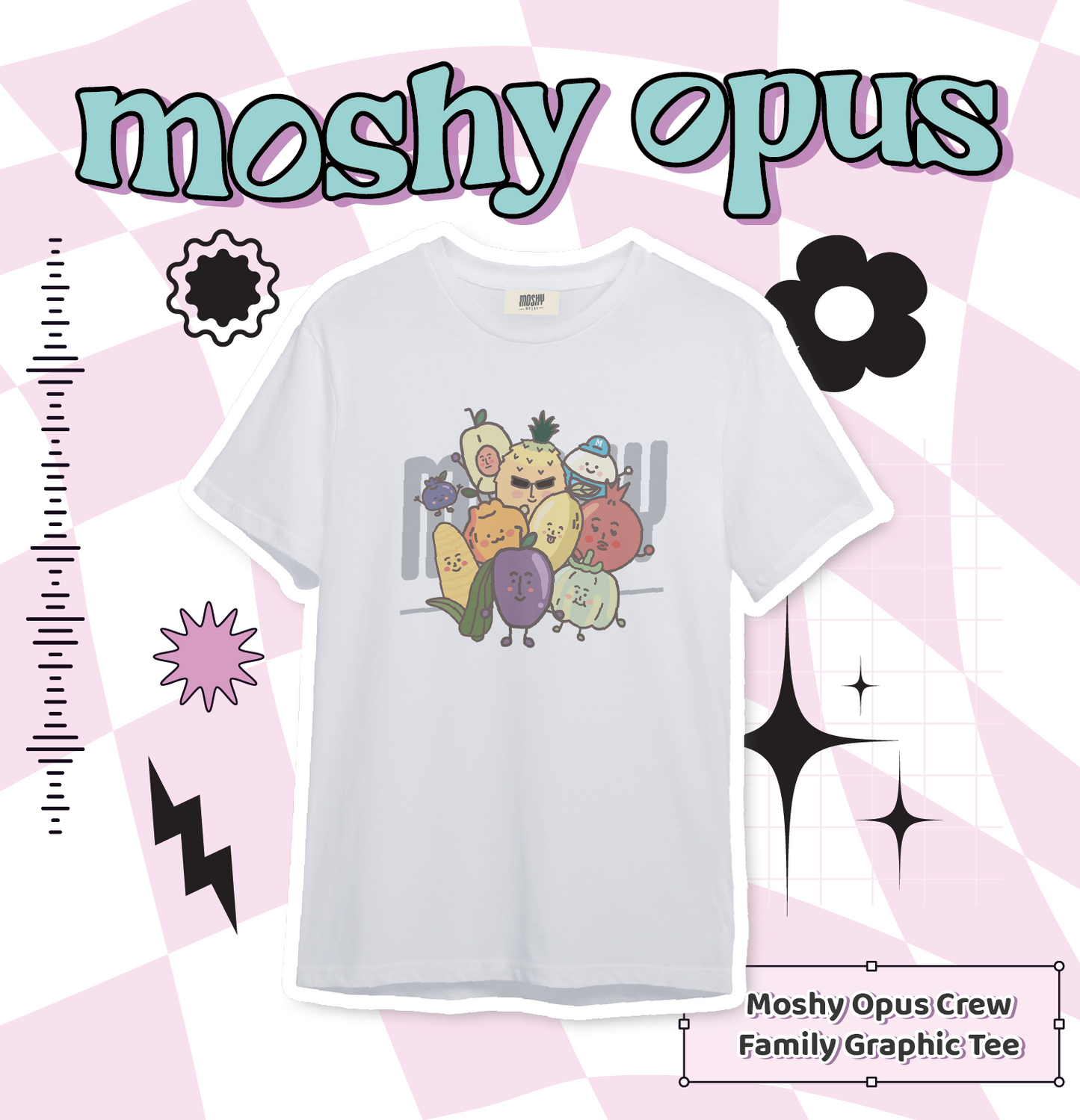 Moshy Opus Crew Family Graphic Tee